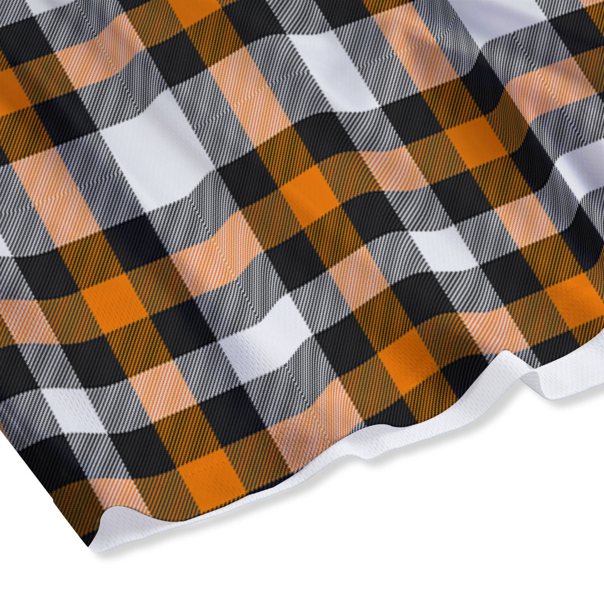 Buffalo Plaid Halloween Print Pattern Mesh Shorts