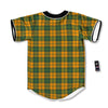 Buffalo Plaid Saint Patrick's Day Print Pattern Baseball Jersey-grizzshop