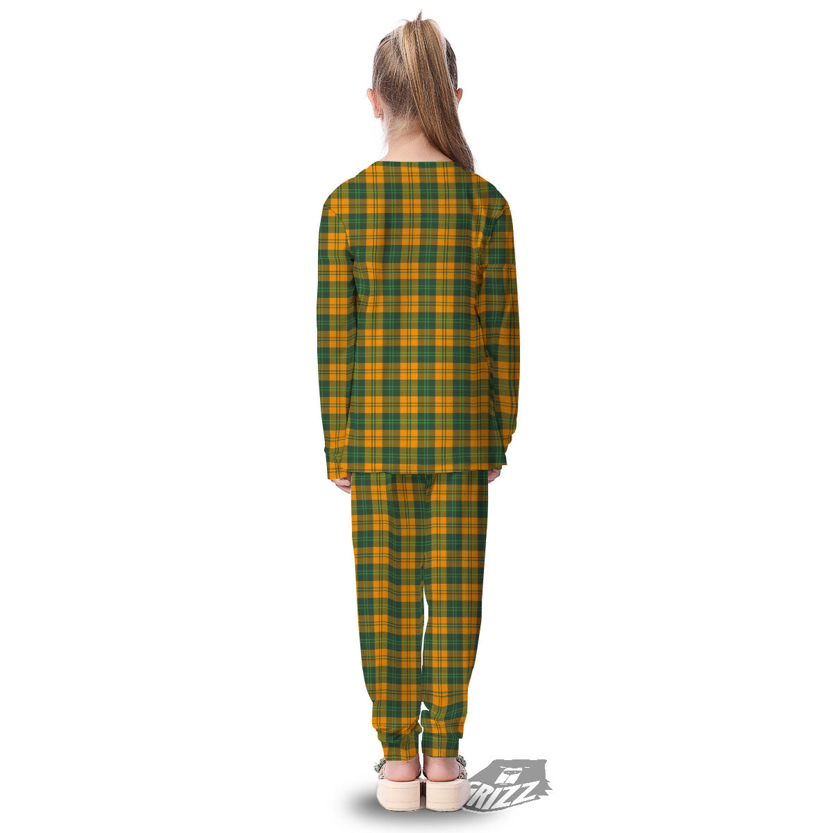 Buffalo Plaid Saint Patrick's Day Print Pattern Kid's Pajamas-grizzshop