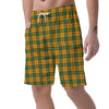 Buffalo Plaid Saint Patrick's Day Print Pattern Men's Shorts-grizzshop