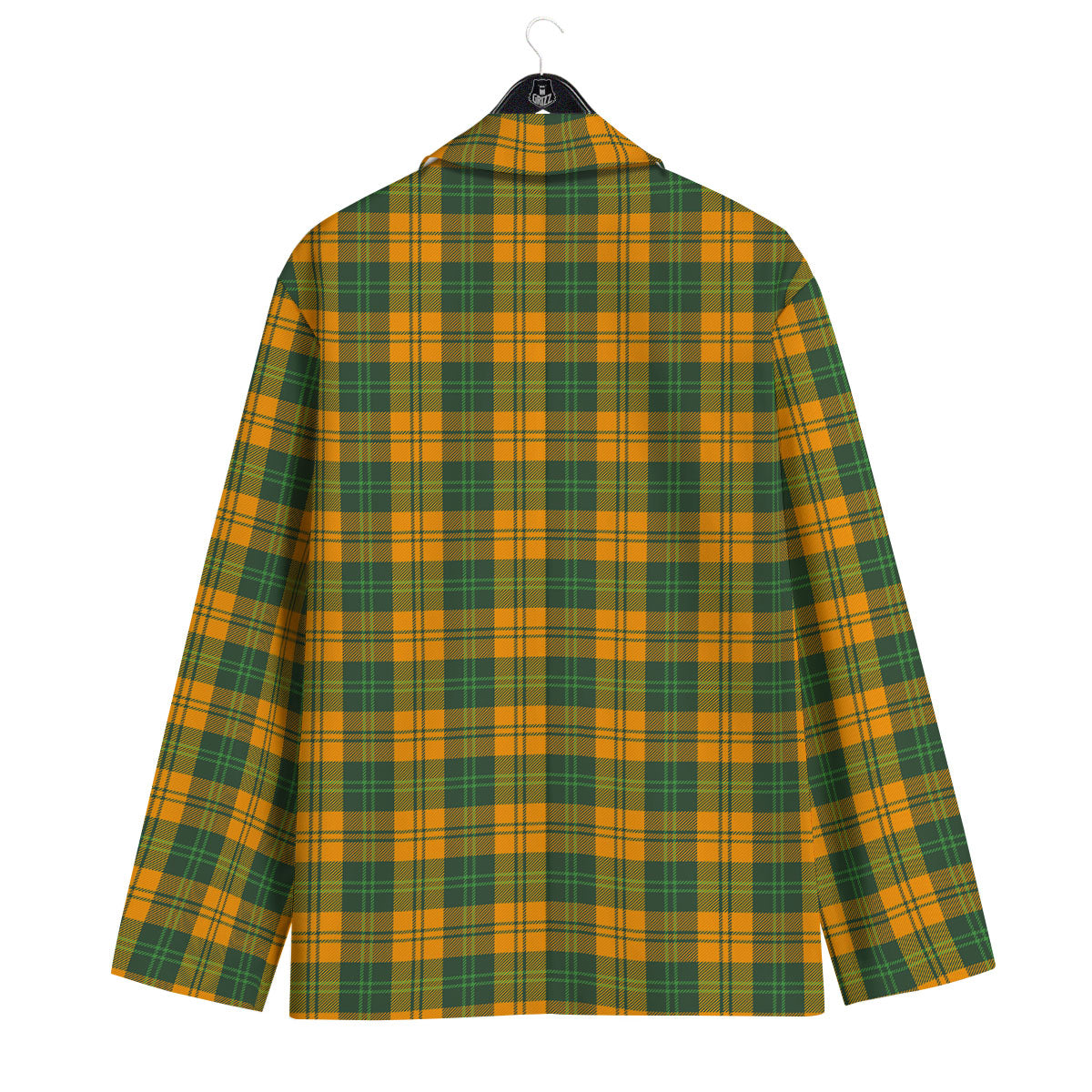 Buffalo Plaid Saint Patrick's Day Print Pattern Men's Sport Coat-grizzshop