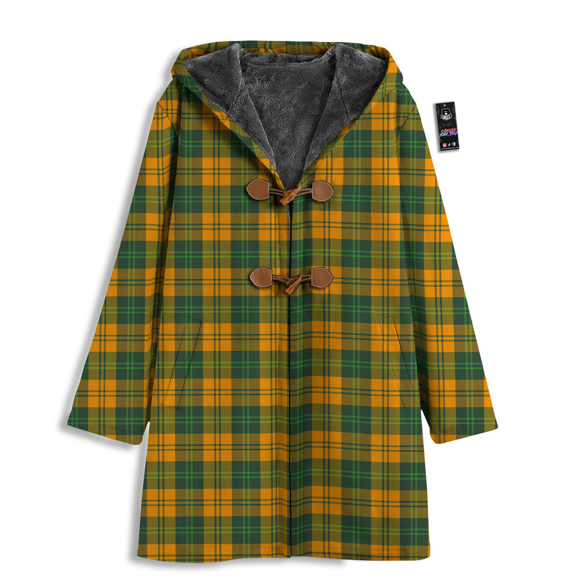 Buffalo Plaid Saint Patrick's Day Print Pattern Men's Windbreaker Jacket-grizzshop