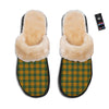 Buffalo Plaid Saint Patrick's Day Print Pattern Slippers-grizzshop