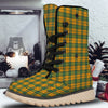 Buffalo Plaid Saint Patrick's Day Print Pattern Snow Boots-grizzshop