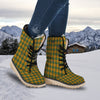 Buffalo Plaid Saint Patrick's Day Print Pattern Snow Boots-grizzshop