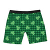 Buffalo Plaid St. Patrick's Day Print Pattern Boxer Briefs-grizzshop