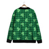 Buffalo Plaid St. Patrick's Day Print Pattern Cardigan-grizzshop