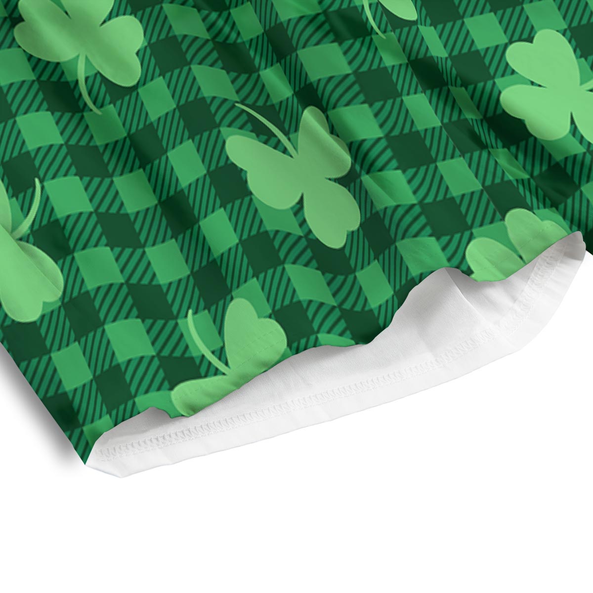 Buffalo Plaid St. Patrick's Day Print Pattern Men's Athletic Shorts
