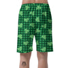 Buffalo Plaid St. Patrick's Day Print Pattern Men's Shorts-grizzshop