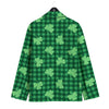 Buffalo Plaid St. Patrick's Day Print Pattern Men's Sport Coat-grizzshop