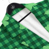 Buffalo Plaid St. Patrick's Day Print Pattern Men's Sport Coat-grizzshop