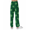 Buffalo Plaid St. Patrick's Day Print Pattern Pajama Pants-grizzshop