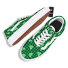 Buffalo Plaid St. Patrick's Day Print Pattern Skate Shoes-grizzshop