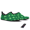 Buffalo Plaid St. Patrick's Day Print Pattern Water Shoes-grizzshop