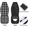 Buffalo Plaid White And Black Print Car Seat Covers-grizzshop