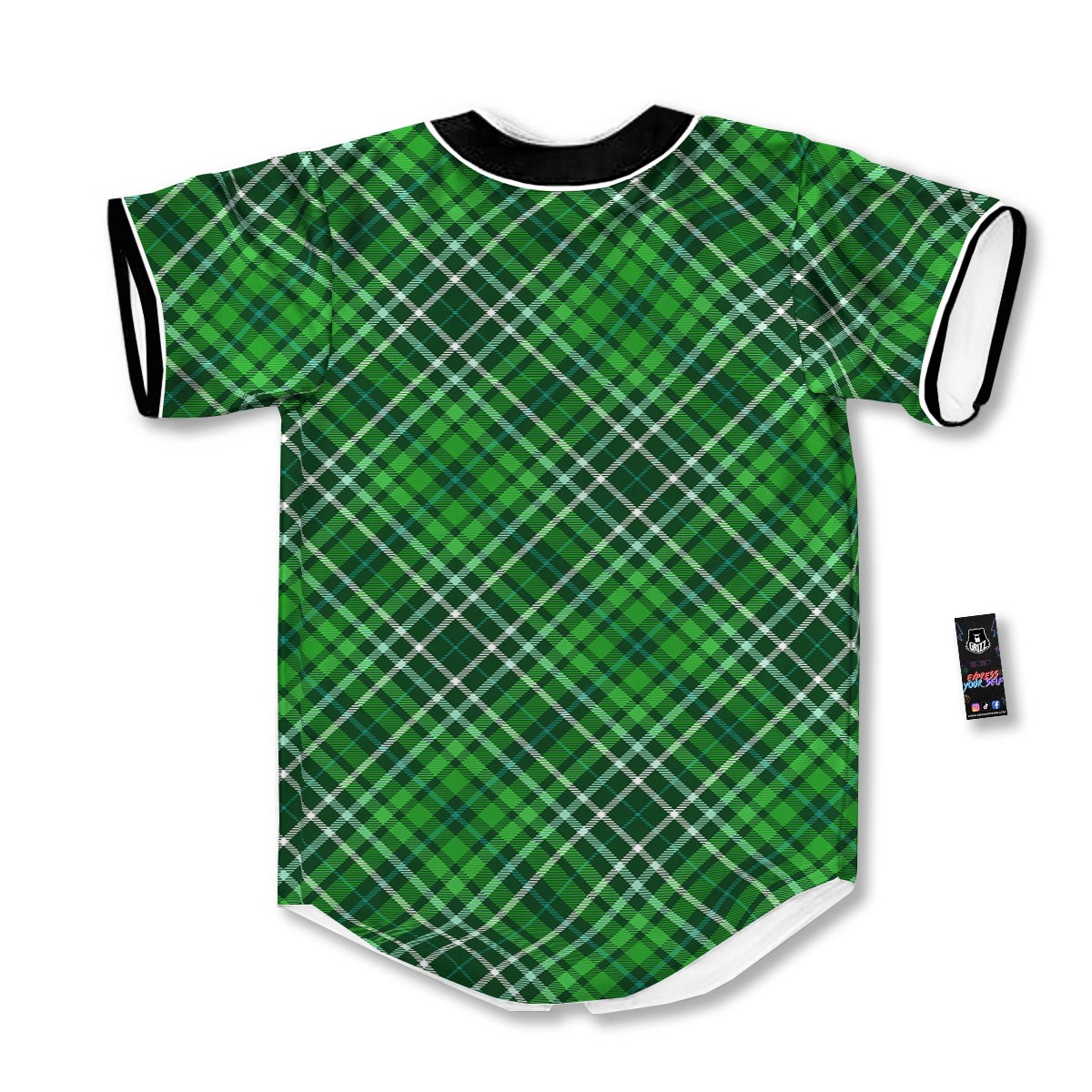 Buffalo St. Patrick's Day Print Pattern Baseball Jersey-grizzshop