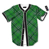 Buffalo St. Patrick's Day Print Pattern Baseball Jersey-grizzshop