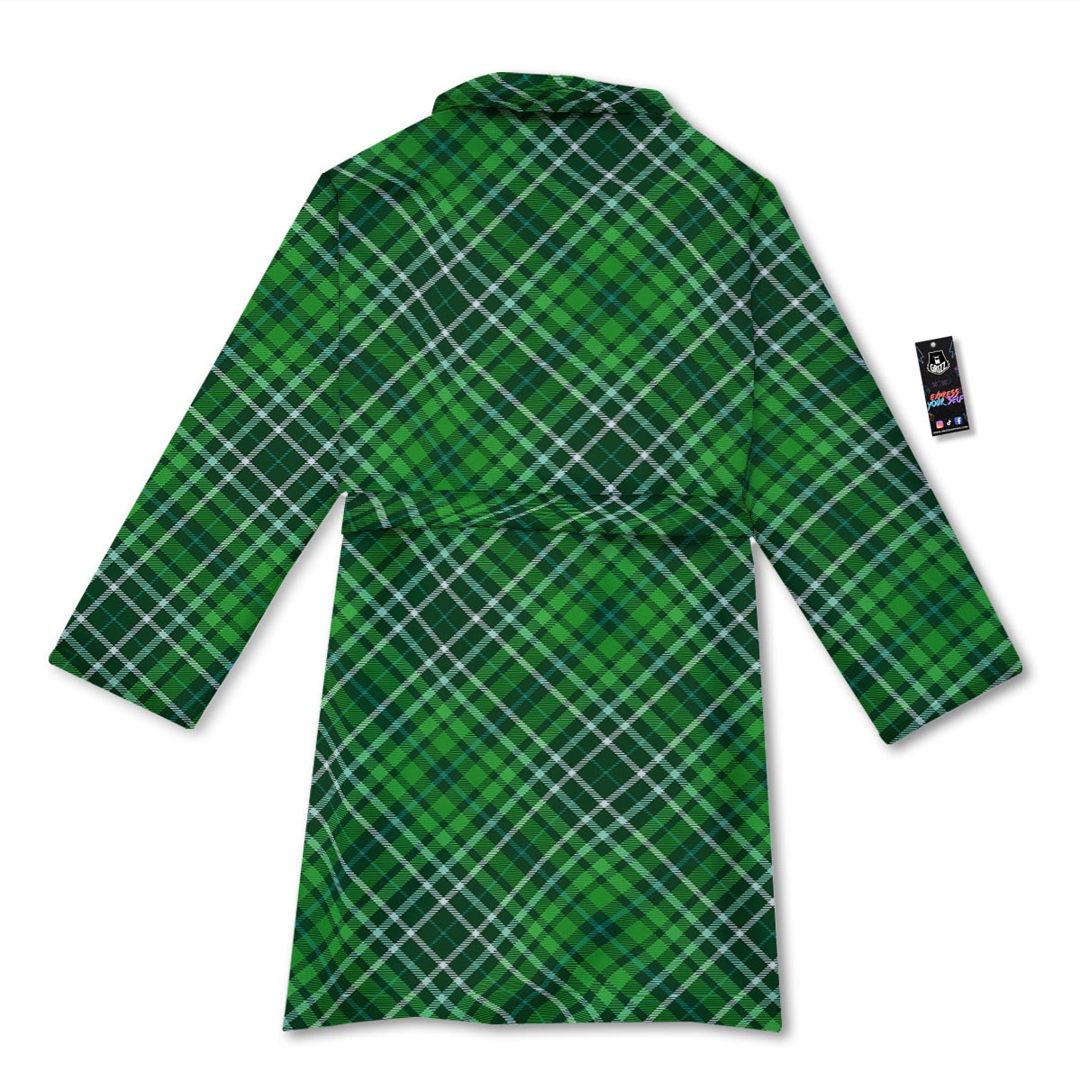 Buffalo St. Patrick's Day Print Pattern Bathrobe-grizzshop