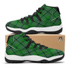 Buffalo St. Patrick's Day Print Pattern Black Bball Shoes-grizzshop