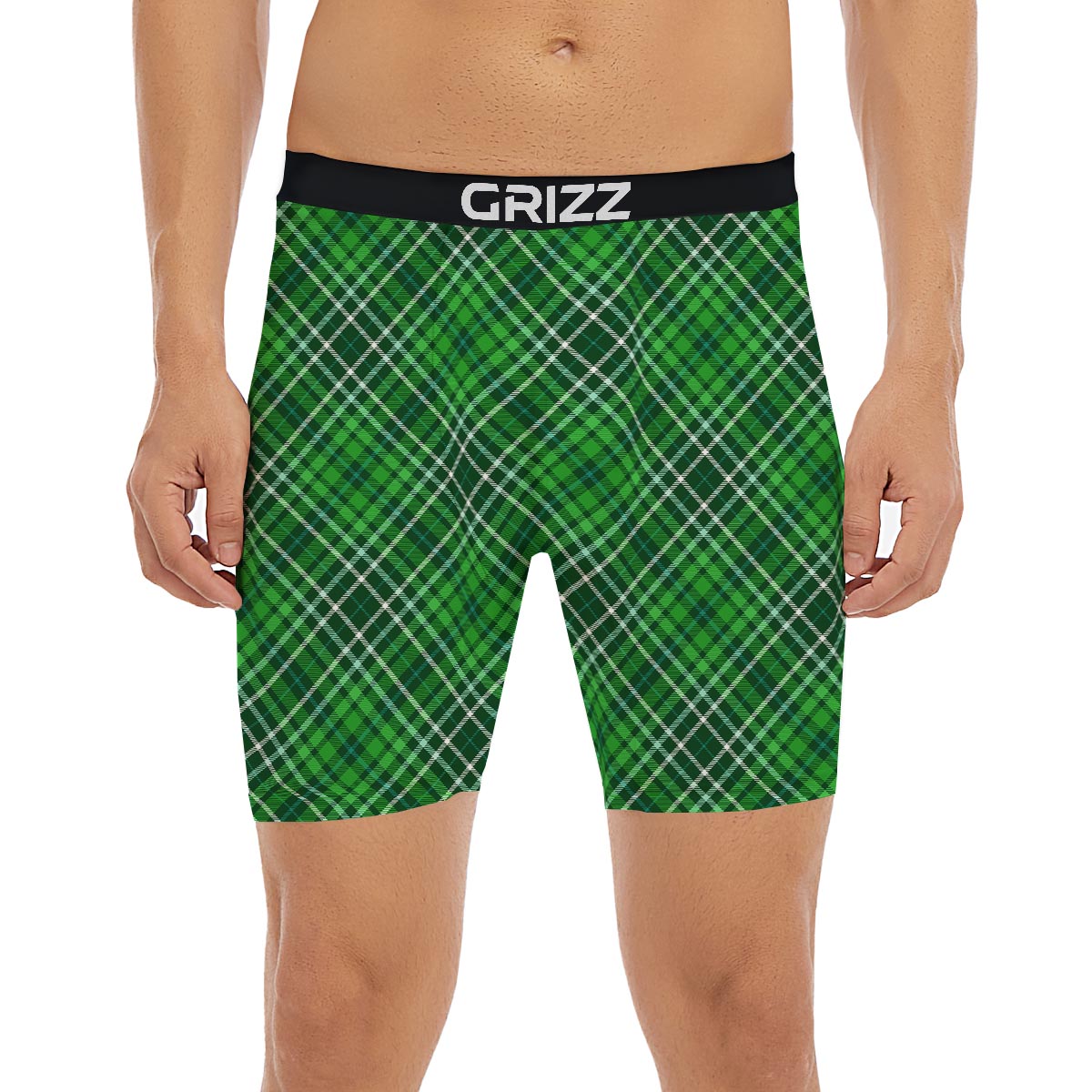 Buffalo St. Patrick's Day Print Pattern Boxer Briefs-grizzshop