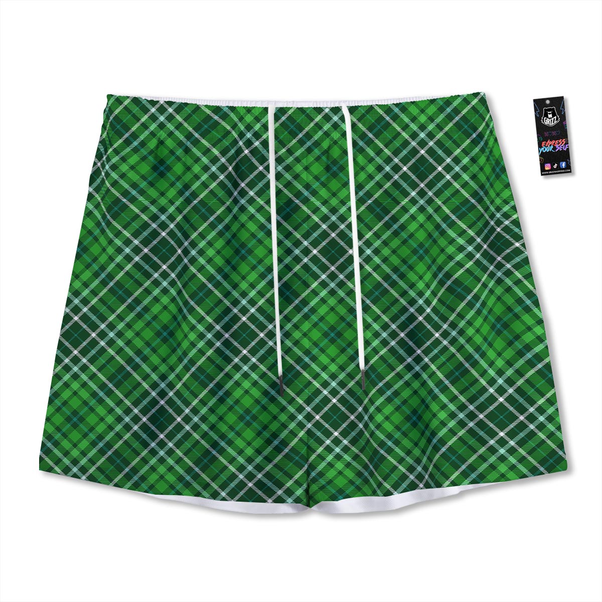 Buffalo St. Patrick's Day Print Pattern Mesh Shorts