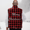 Buffalo Plaid Christmas Print Down Vest