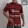 Buffalo Plaid Christmas Print Untucked Shirts-grizzshop