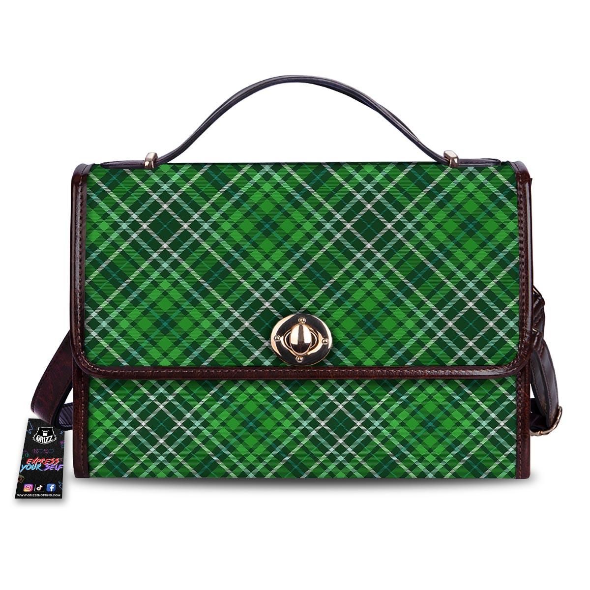 Buffalo St. Patrick's Day Print Pattern Women's Satchel Bag