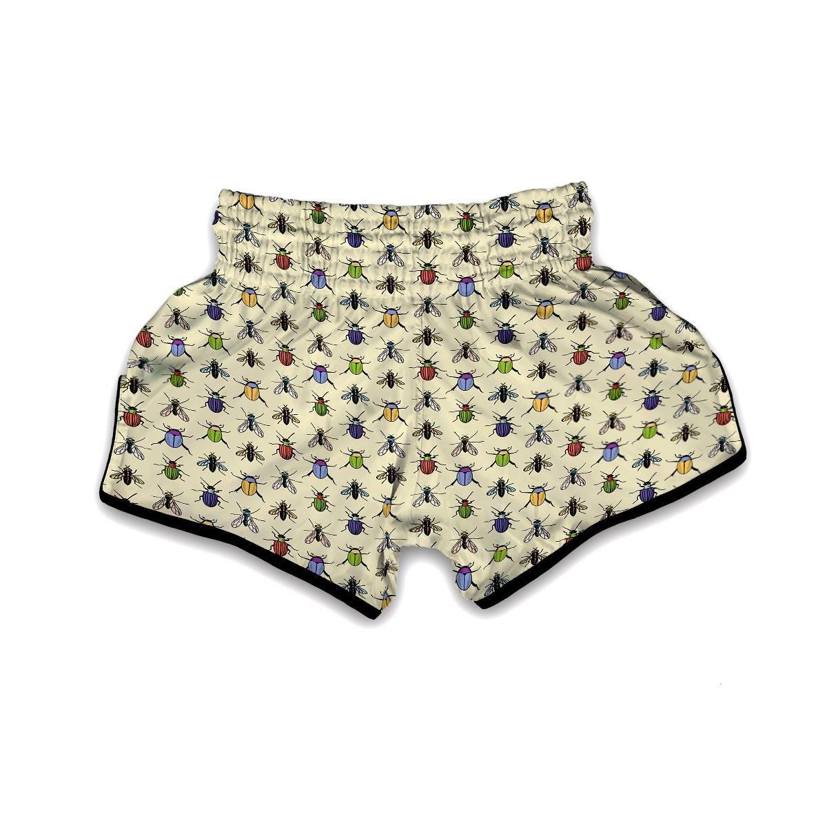 Bug Pattern Print Muay Thai Boxing Shorts-grizzshop