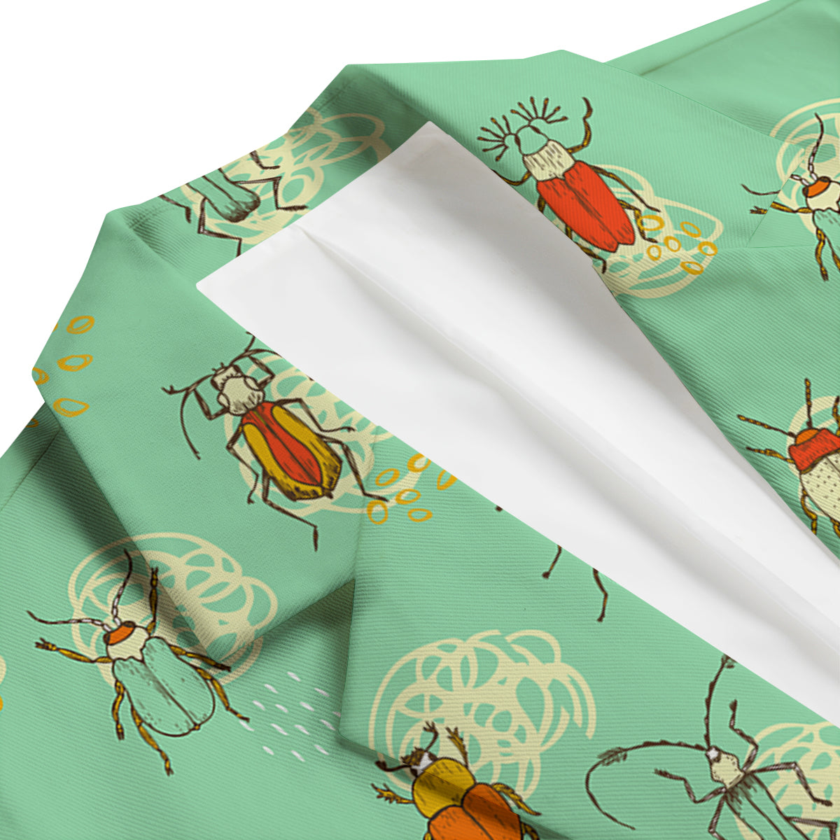 Bug Print Pattern Men's Blazer-grizzshop