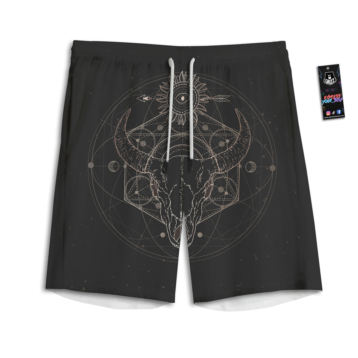 Buffalo Check Irish Green Print Pattern Men's Athletic Shorts