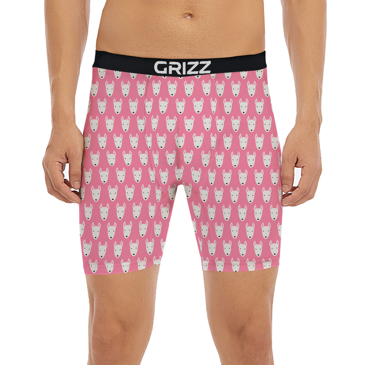 Bull Terrier Faces Cute Print Pattern Boxer Briefs-grizzshop