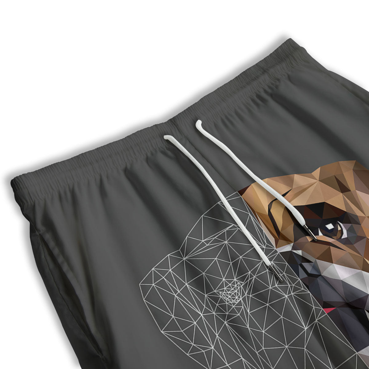 Buffalo Check Olive Green Print Pattern Men's Athletic Shorts