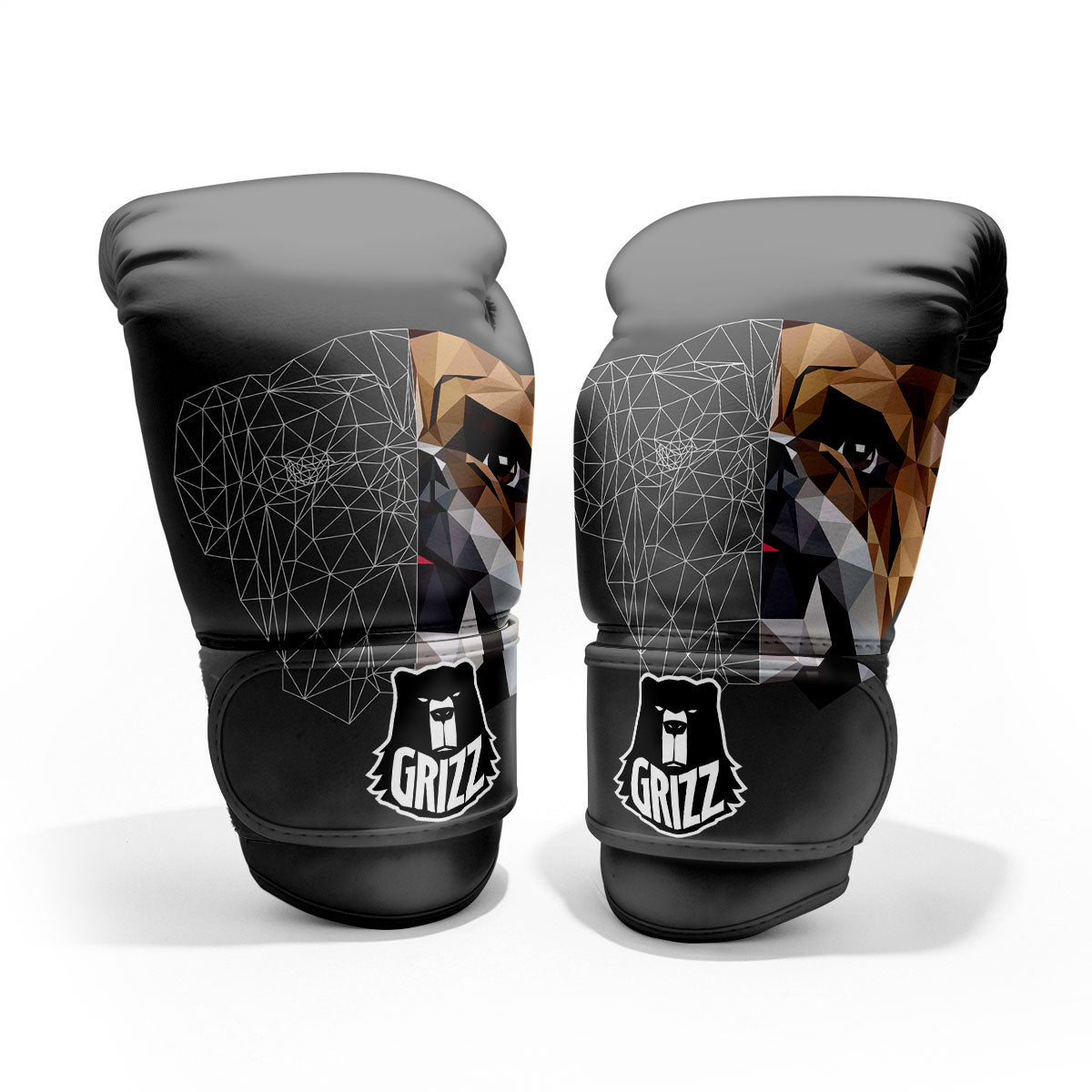 Bulldog Geometric English Print Pro Boxing Glove