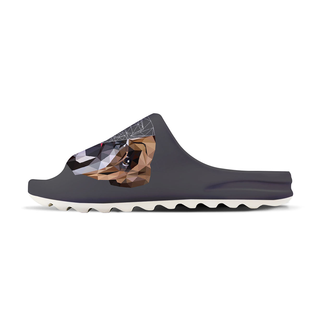 Bulldog Geometric English Print Sandals-grizzshop