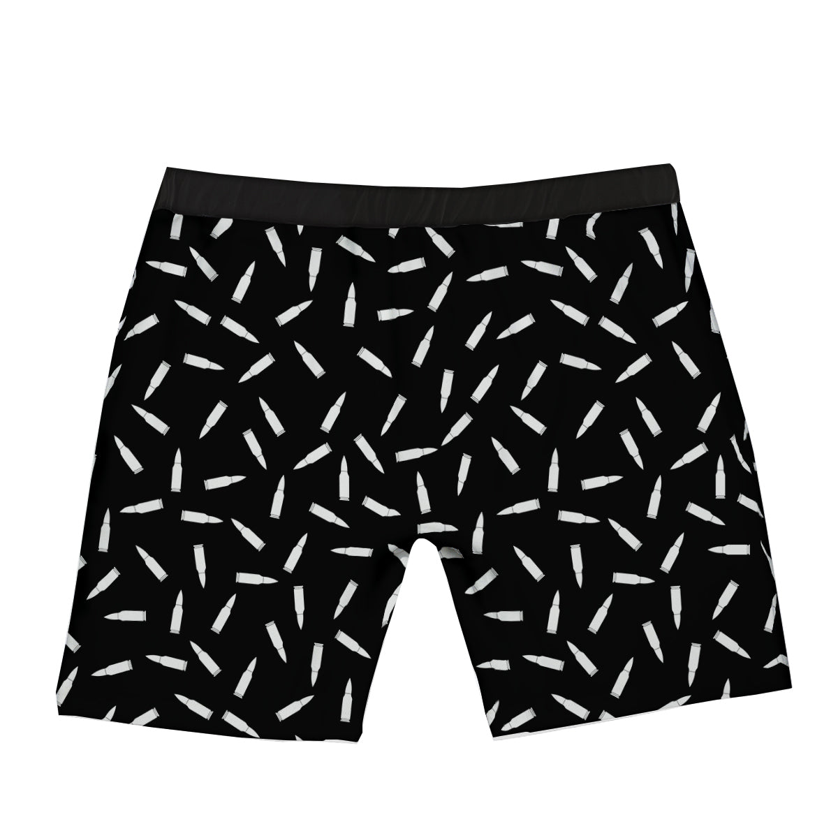 Bullet Gun White Print Pattern Boxer Briefs-grizzshop