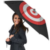 Bullseye Target White And Red Print Umbrella-grizzshop