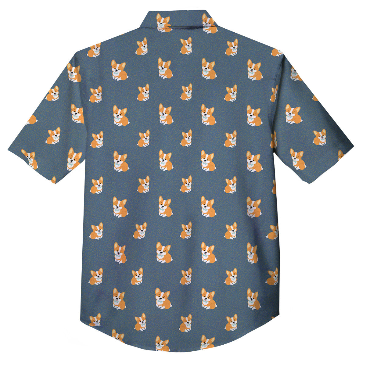 Bunny Corgi Print Pattern Button Up Shirt-grizzshop