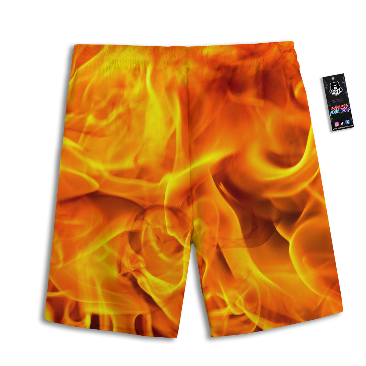 Buffalo Check Pink And Black Print Men's Athletic Shorts