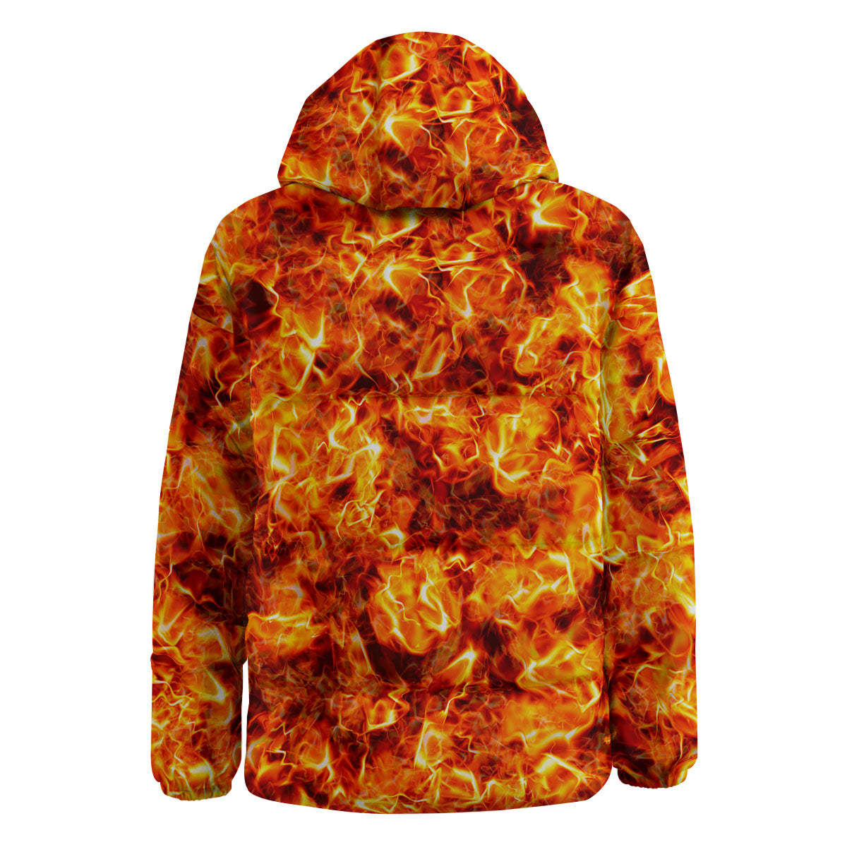 Burning Lava Print Down Jacket-grizzshop