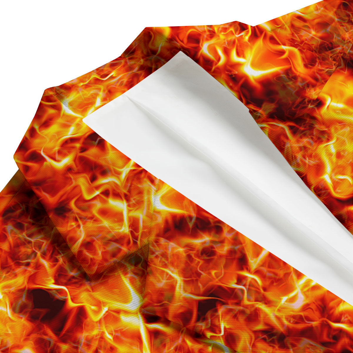 Burning Lava Print Men's Blazer-grizzshop
