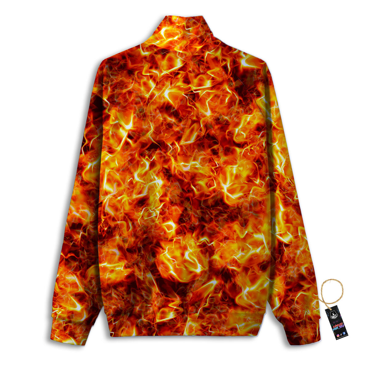 Burning Lava Print Track Jacket-grizzshop
