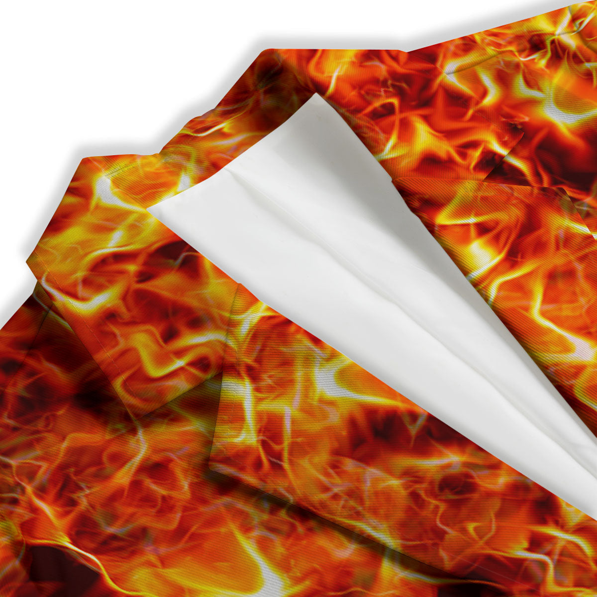 Burning Lava Print Women's Blazer-grizzshop