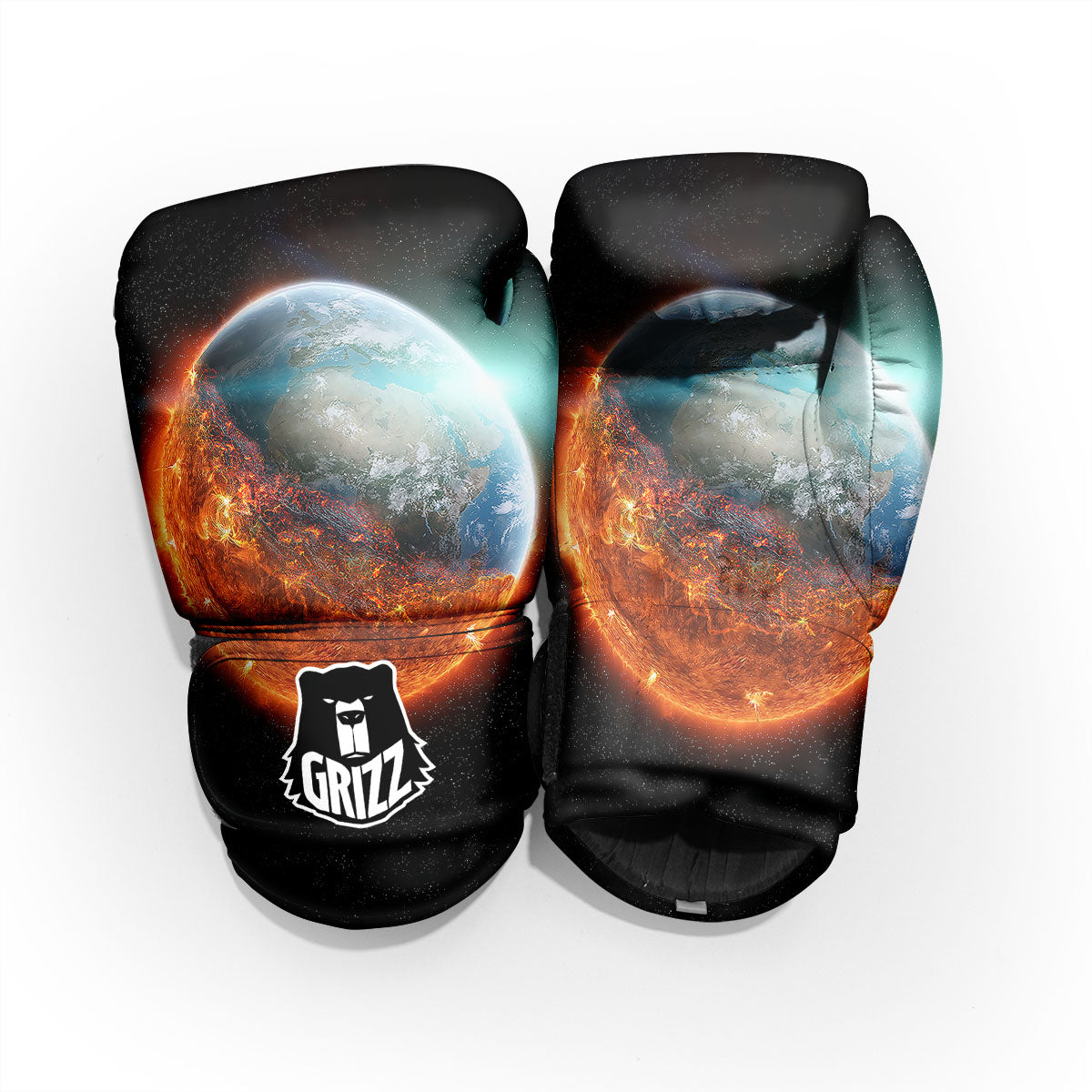 Burning Planet Print Pro Boxing Glove