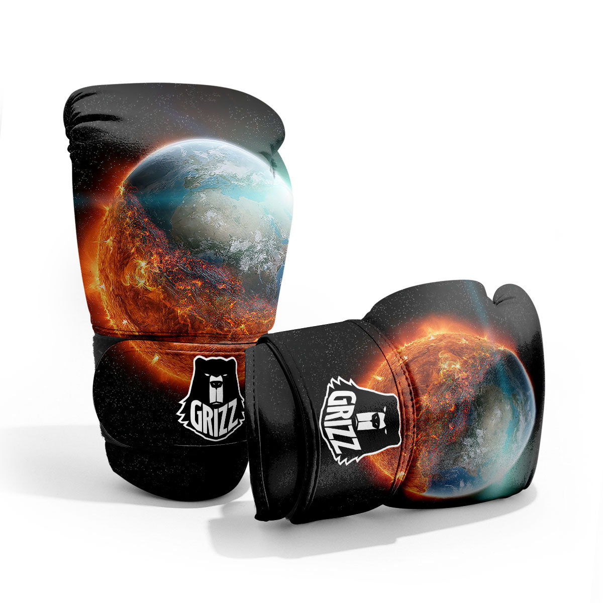 Burning Planet Print Pro Boxing Glove