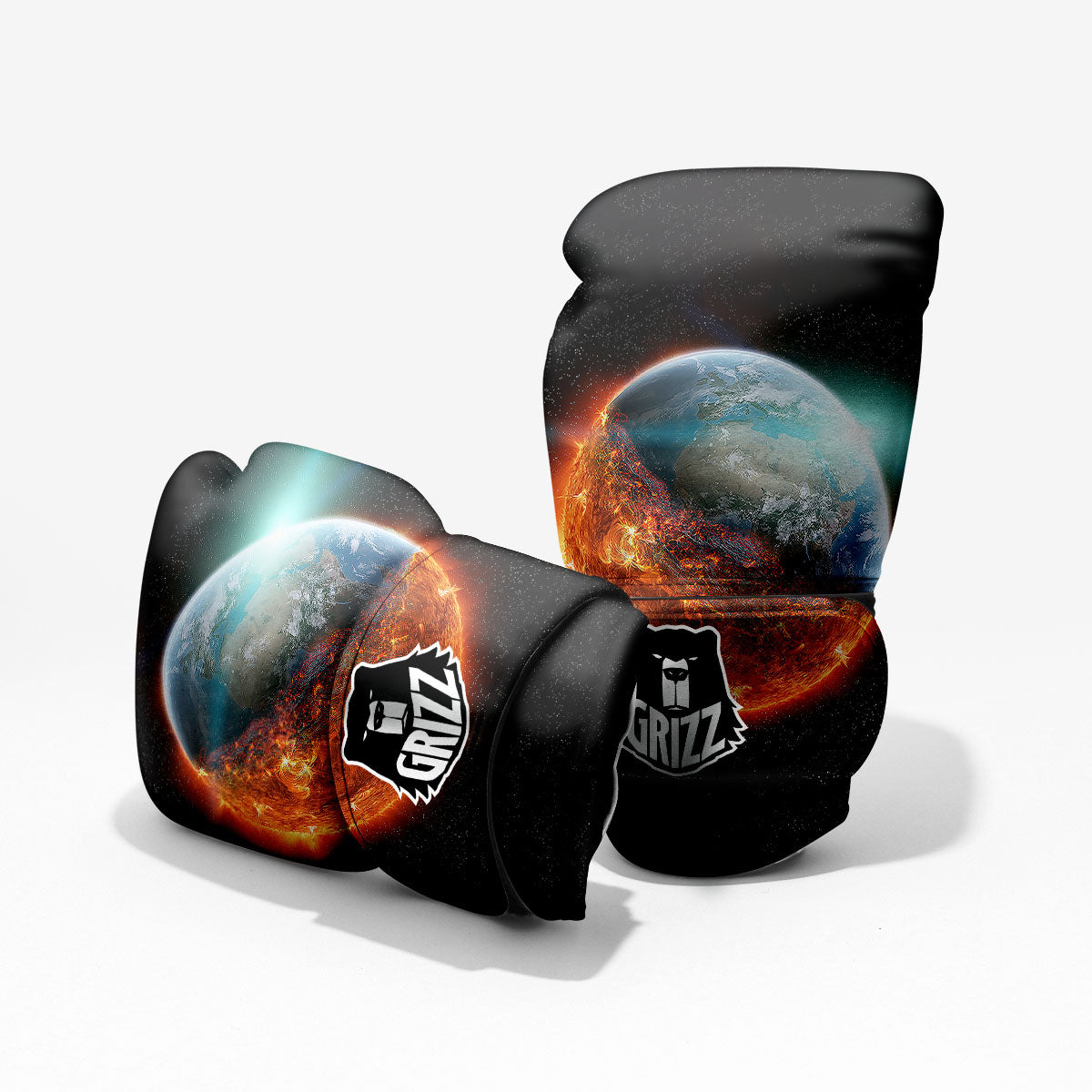 Burning Planet Print Pro Boxing Glove