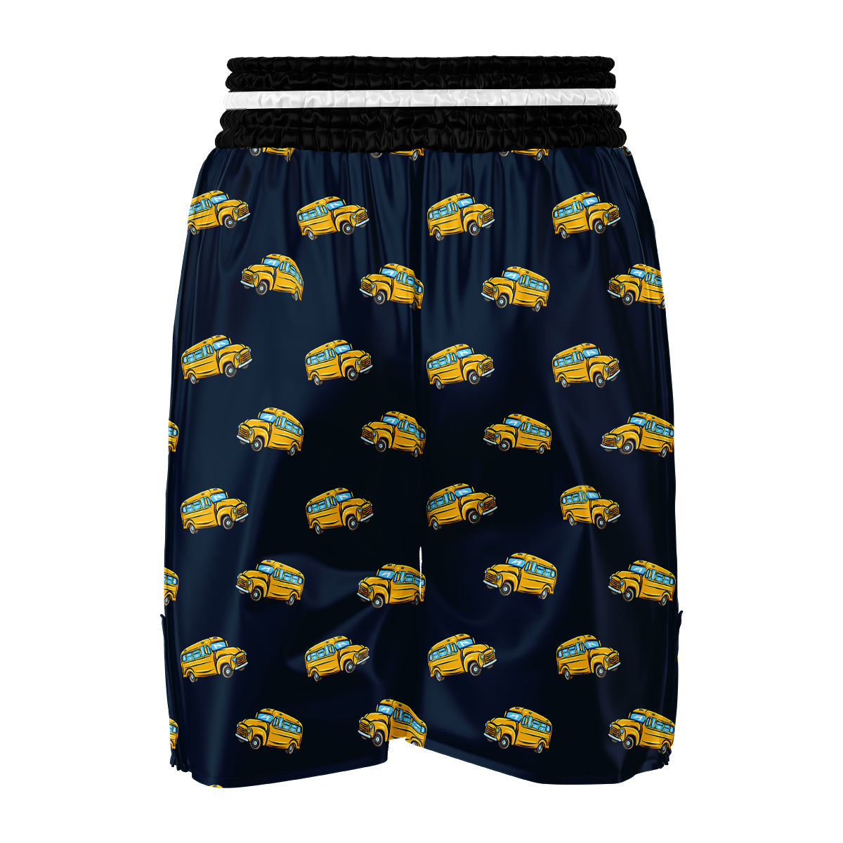 Bus School Pattern Print Boxing Shorts-grizzshop