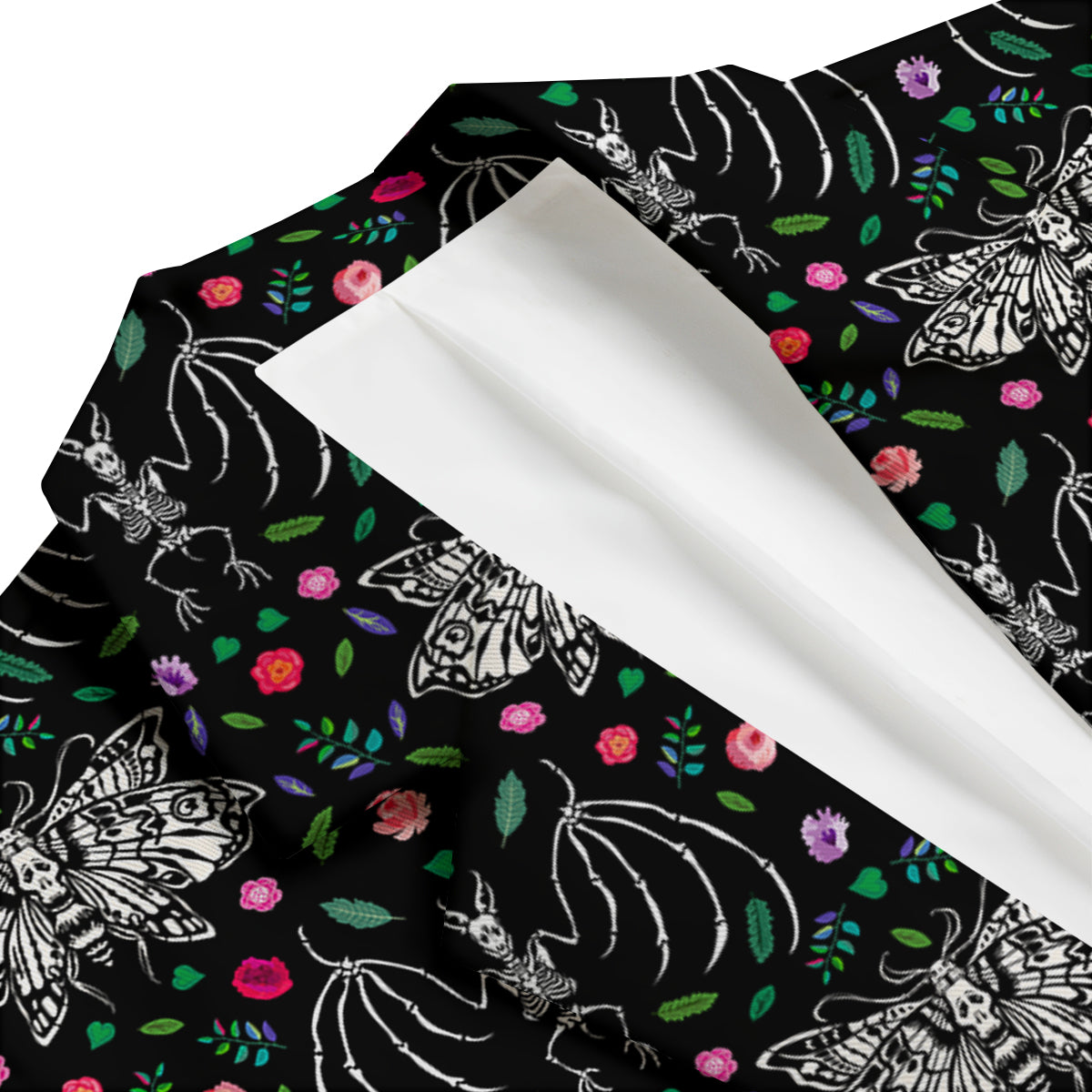 Butterflies And Skeletons of Bats Print Pattern Men's Blazer-grizzshop