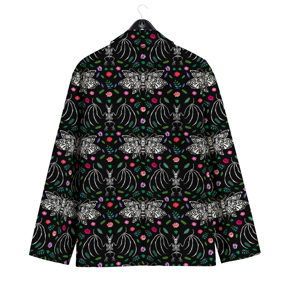 Butterflies And Skeletons of Bats Print Pattern Men's Sport Coat-grizzshop