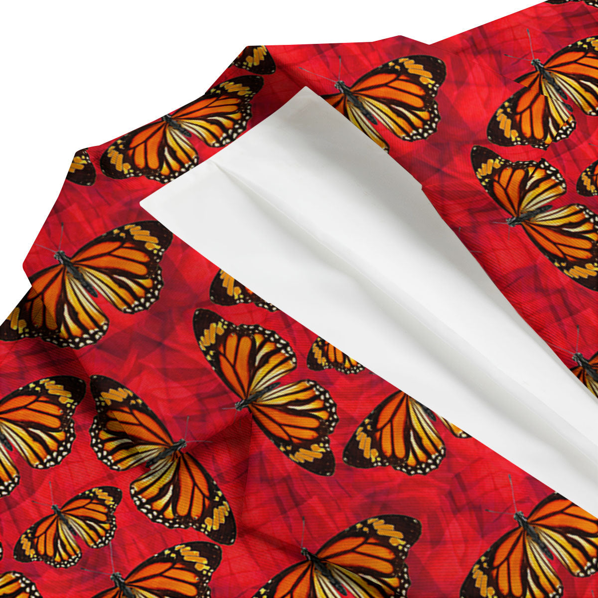 Butterflies Monarch Orange Print Pattern Men's Blazer-grizzshop
